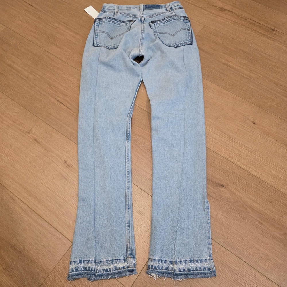 EB Denim Light Blue Straight Leg Jeans - Picture 14 of 15